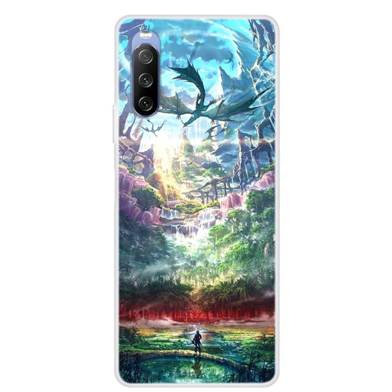 Sony Xperia 10 Iii 5g Gummi Cover Printet Design Dinosauer