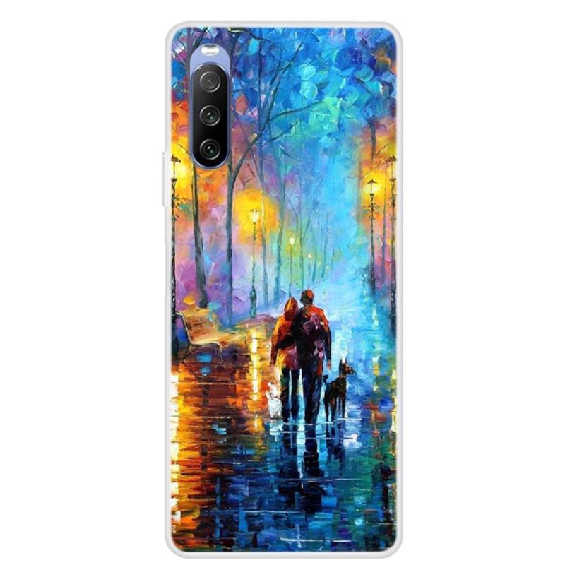 Sony Xperia 10 Iii 5g Gummi Cover Printet Design Par   Hund