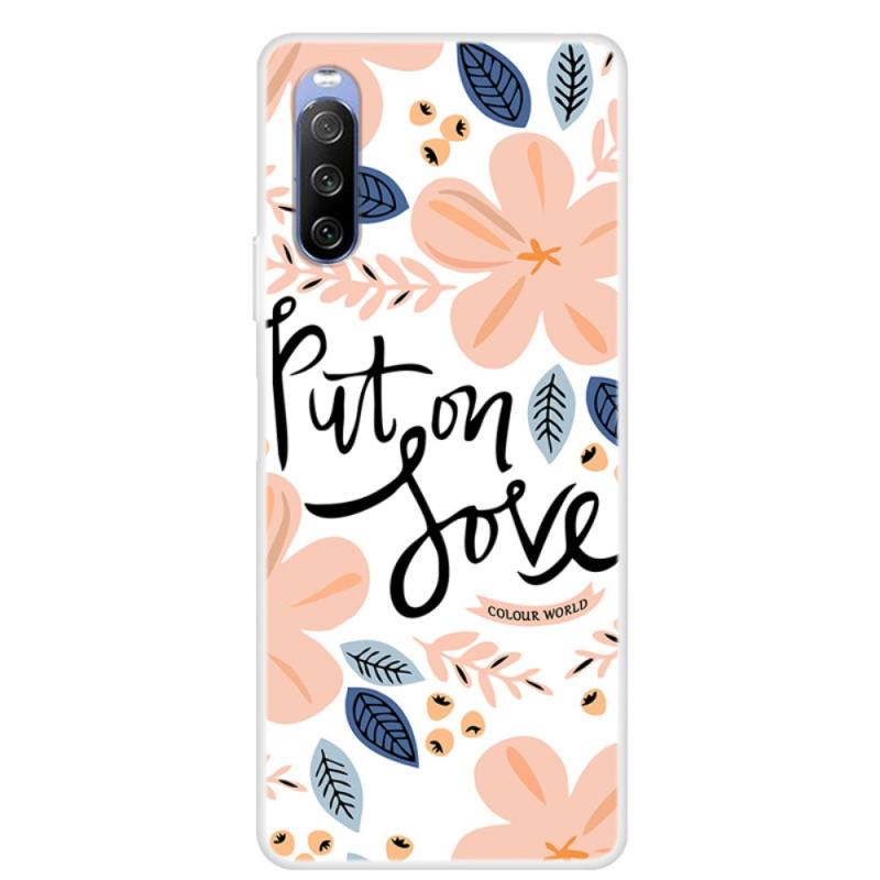 Sony Xperia 10 Iii 5g Gummi Cover Printet Design Blomster