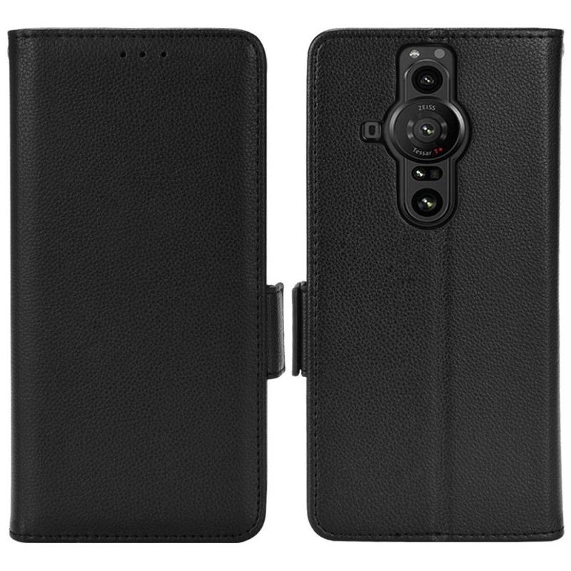 Sony Xperia Pro-  Læder Cover   Pung Sort