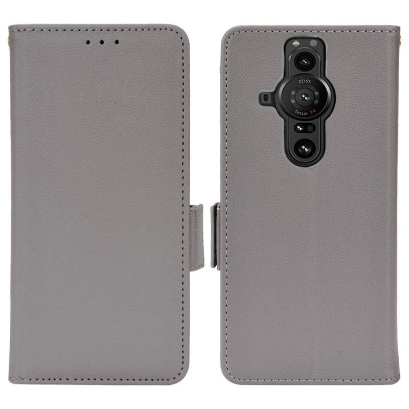 Sony Xperia Pro-  Læder Cover   Pung Grå