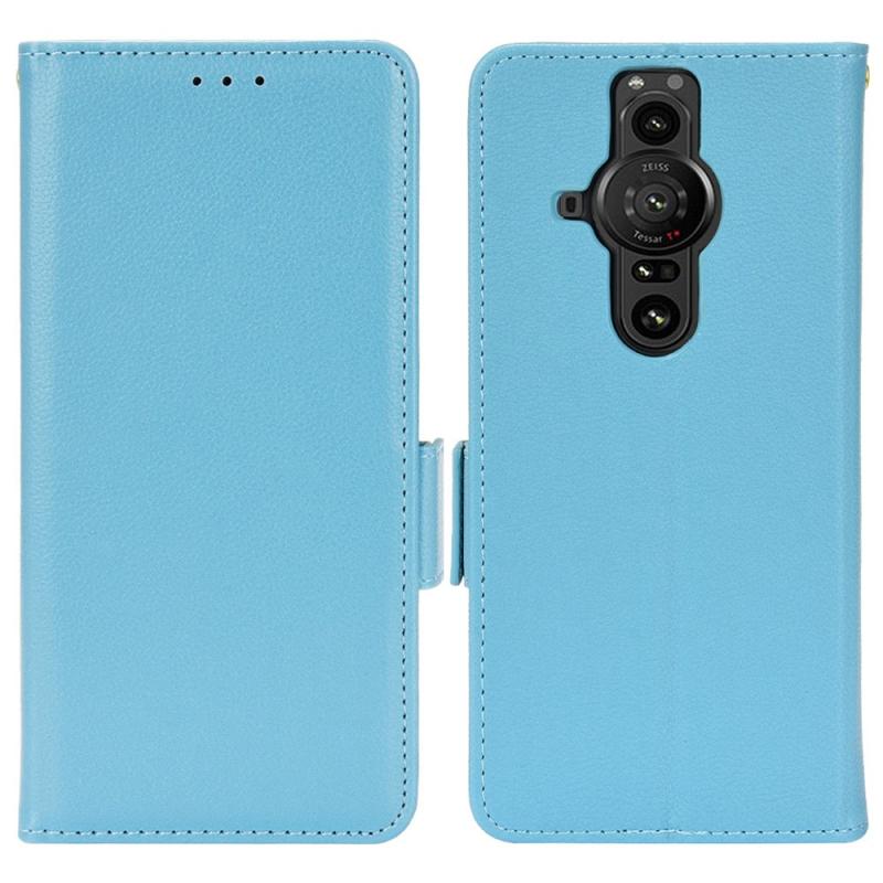 Sony Xperia Pro-  Læder Cover   Pung Lyseblå