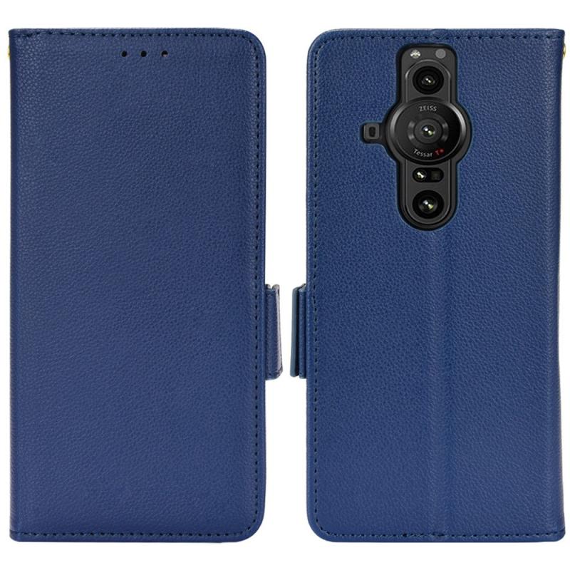 Sony Xperia Pro-  Læder Cover   Pung Mørkeblå