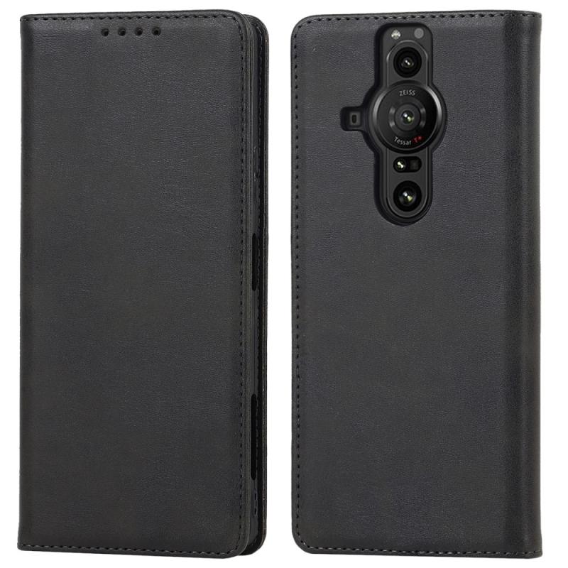Sony Xperia Pro-  Flip Læder Cover   Pung Sort