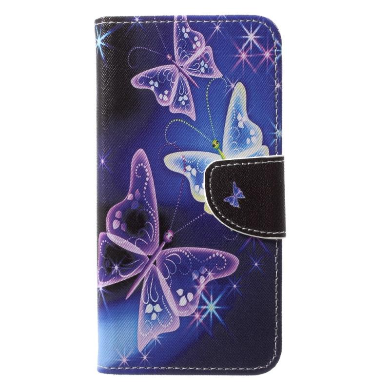 Huawei P20 Pro Mønstret Cover   Pung Lysende Sommerfugle