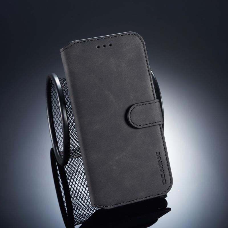 Huawei P20 20 Lite   Ming Retro Læder Cover   Pung Sort