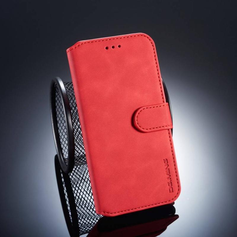 Huawei P20 Lite   Ming Retro Læder Cover   Pung Rød