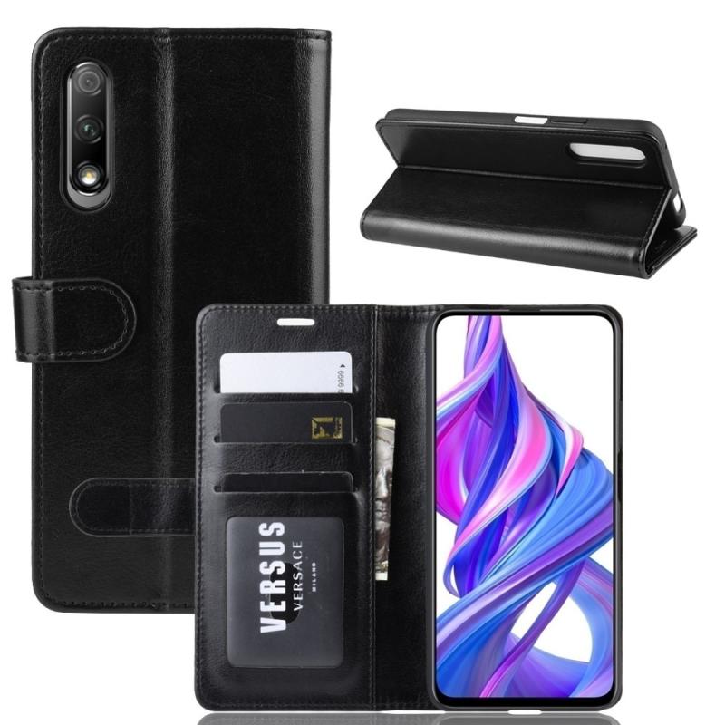 Huawei   Smart Pro 2019 Læder Cover   Pung Sort