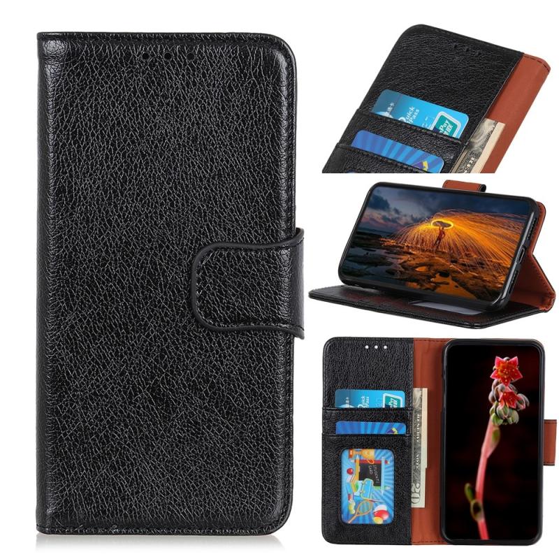 Huawei Mate 30 ægte Læder Cover   Pung Sort