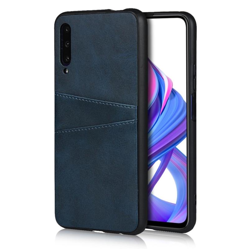Huawei   Smart Pro 2019 Læder Hard Cover   Kortslots Blå