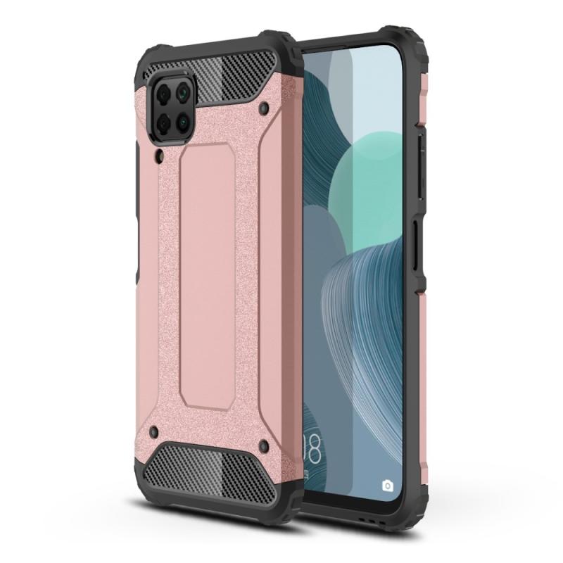 Huawei P40 Lite Armor Guard Hybrid Cover Rosa Guld
