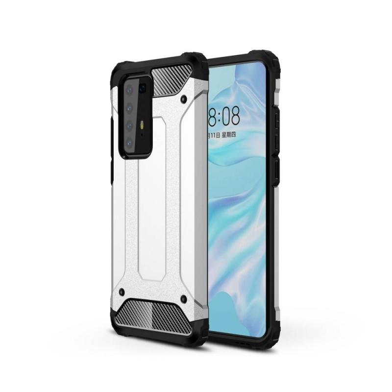 Huawei P40 Pro Armor Guard Hybrid Cover Sølv