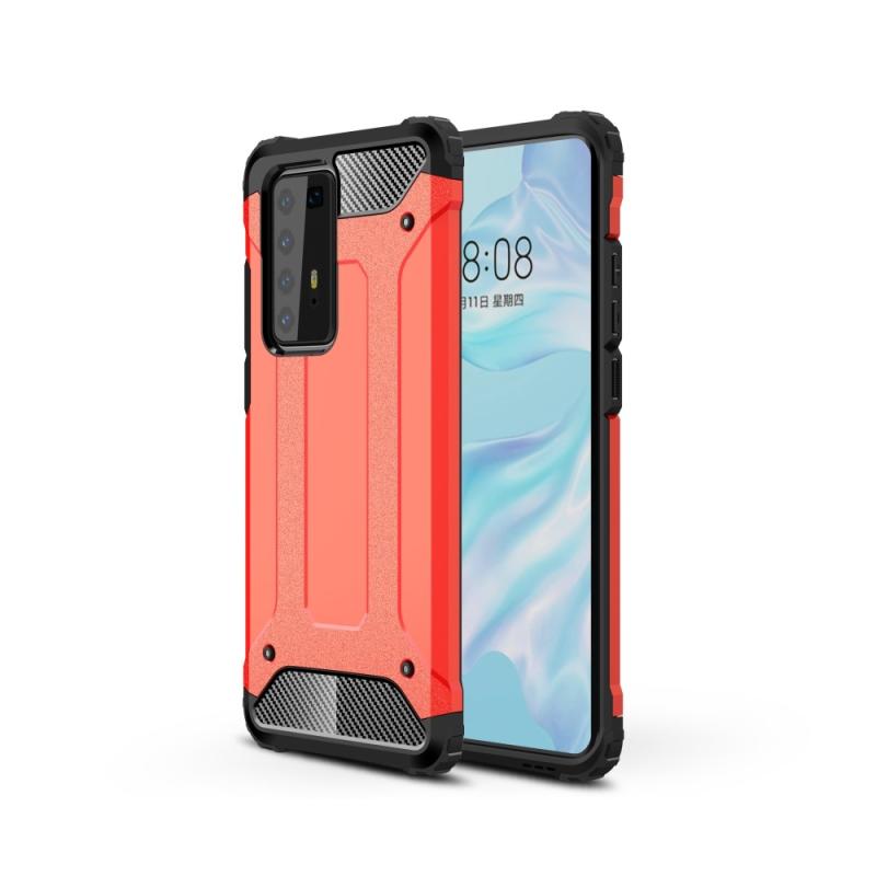 Huawei P40 Pro Armor Guard Hybrid Cover Rød