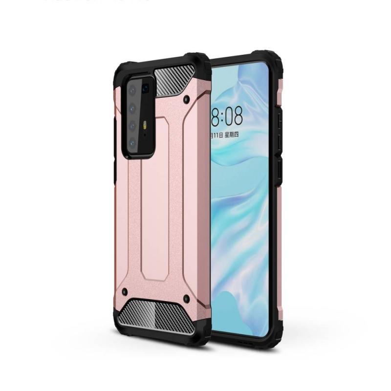 Huawei P40 Pro Armor Guard Hybrid Cover Rosa Guld