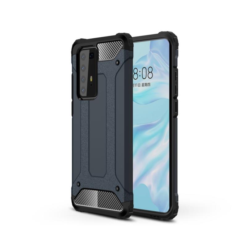 Huawei P40 Pro Armor Guard Hybrid Cover Mørkeblå