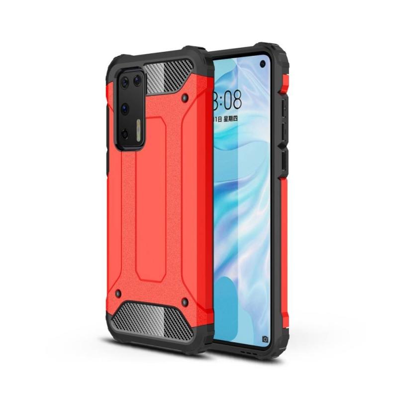 Huawei P40 Armor Guard Hybrid Cover Rød