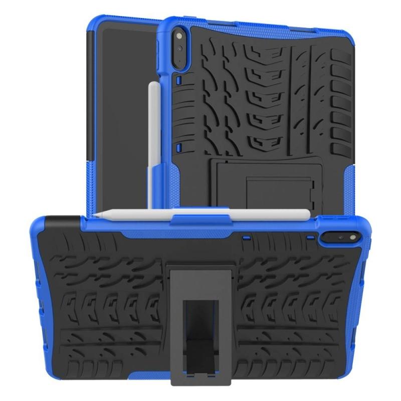 Huawei Matepad Pro 10   Cool Tyre Hybrid Cover Med Kickstand Blå