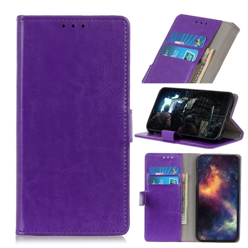 Huawei P40 Lite   Classic Læder Cover   Pung Lilla