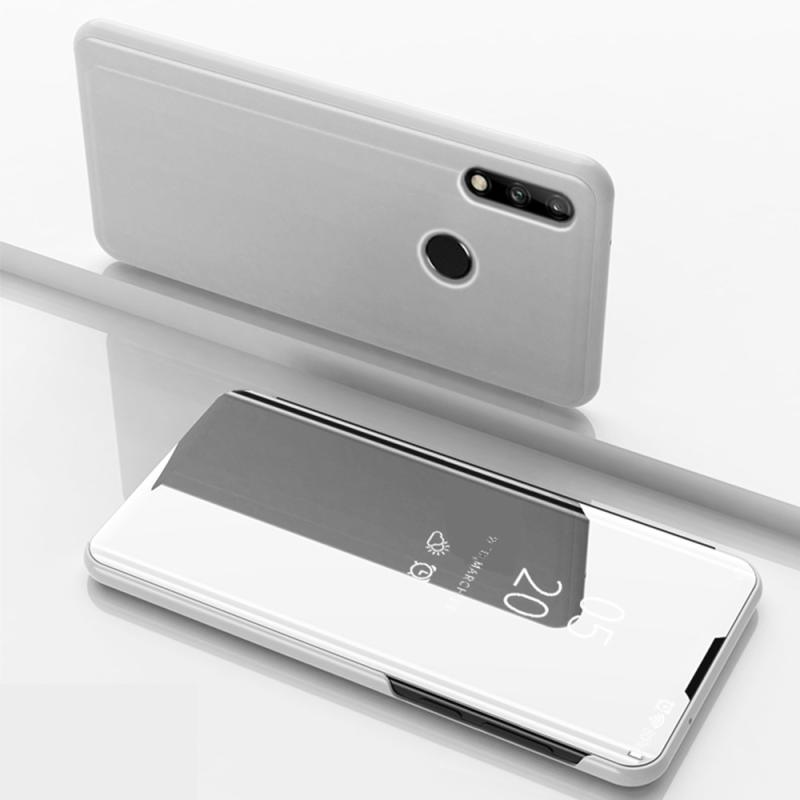 Huawei P40 Lite   View Window Mirror Cover Sølv