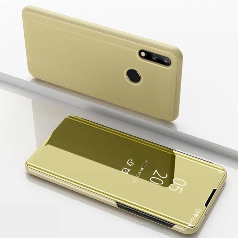 Huawei P40 Lite   View Window Mirror Cover Guld