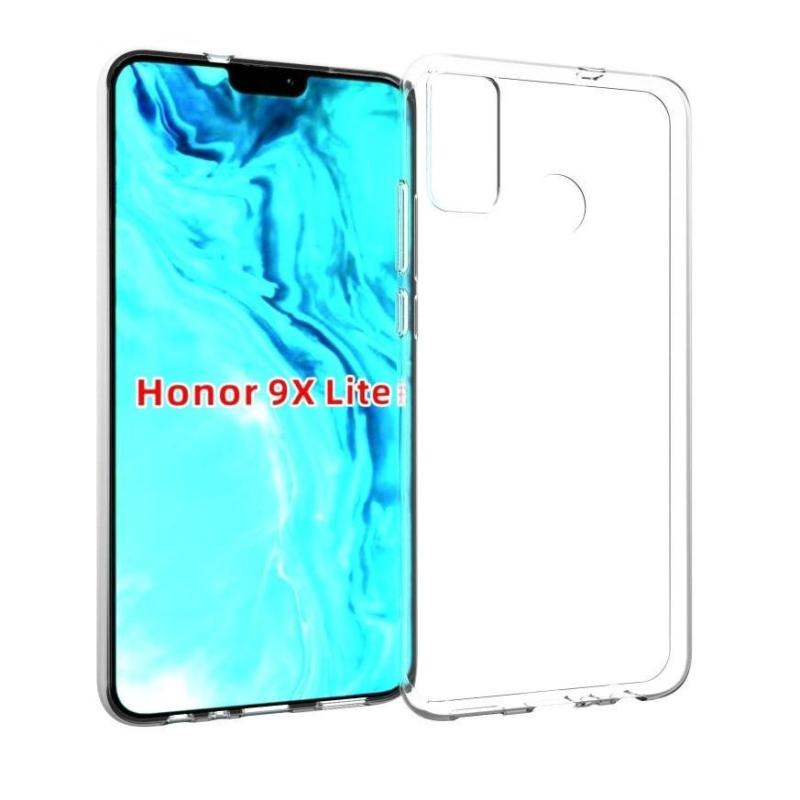 Huawei Honor 9x Lite Fleksibelt Plast Cover Gennemsigtig