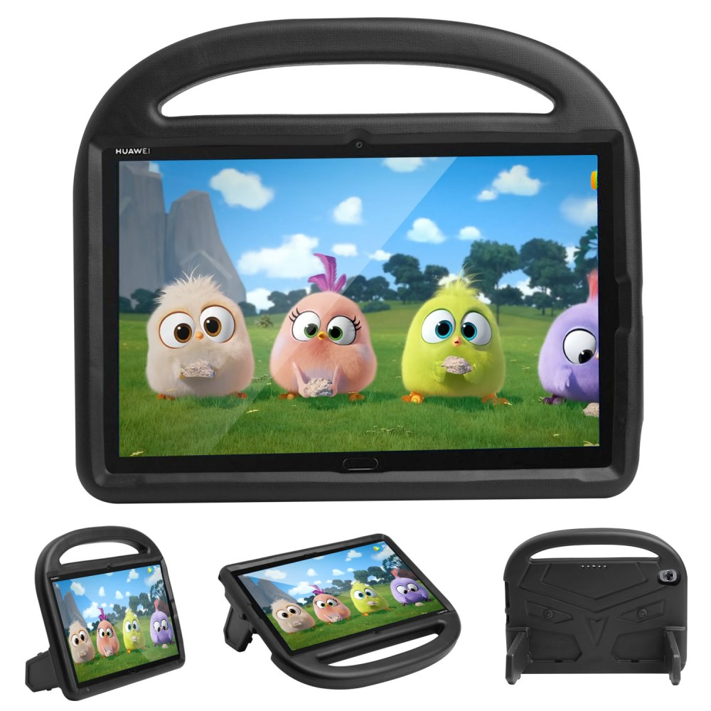 Huawei Mediapad M5 10   M6 10   Hybrid Eva Cover Børnevenligt Sort
