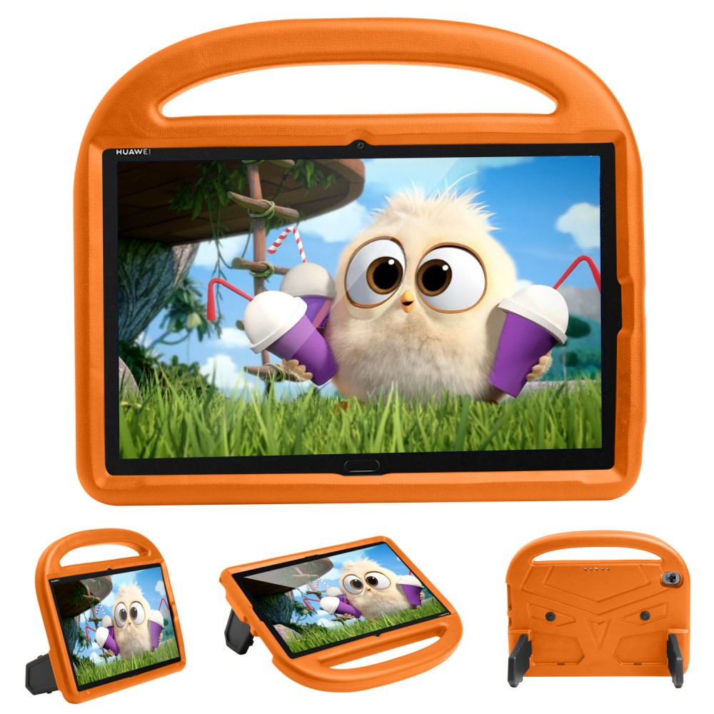 Huawei Mediapad M5 10   M6 10   Hybrid Eva Cover Børnevenligt Orange