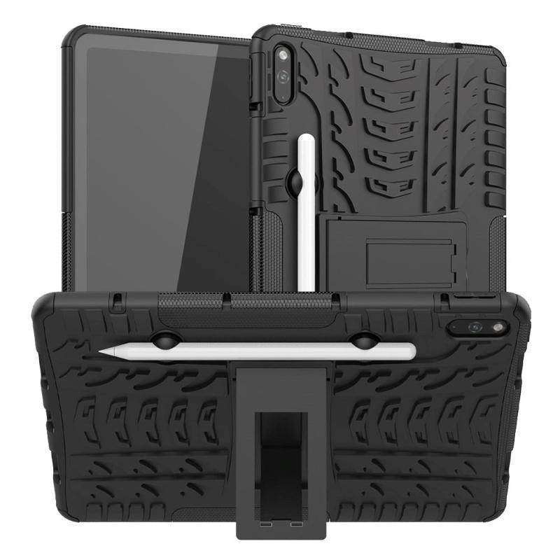 Huawei Matepad 10   Quot  Dækspor Design Cover    Pen-holder   Kickstand Sort