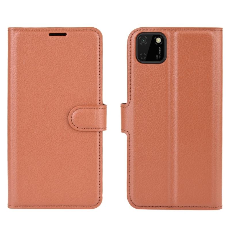 Huawei Y5p Honor 9s Læder Cover   Pung Brun