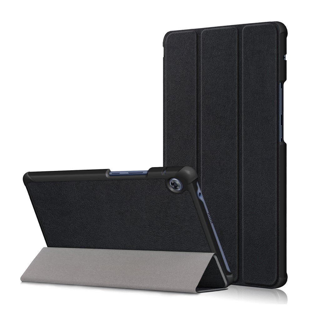 Huawei Matepad T8     Læder Cover    Tri-fold Sort