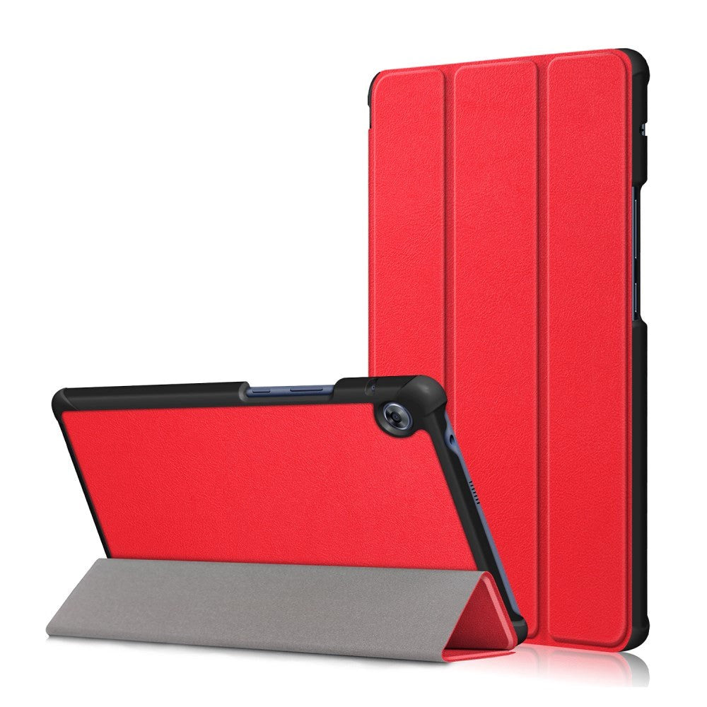 Huawei Matepad T8     Læder Cover    Tri-fold Rød