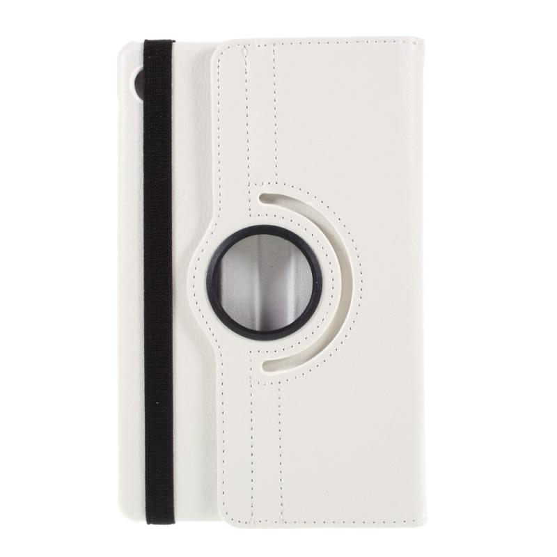 Huawei Matepad T8 Læder Cover- 360 Grader Roterbar Hvid