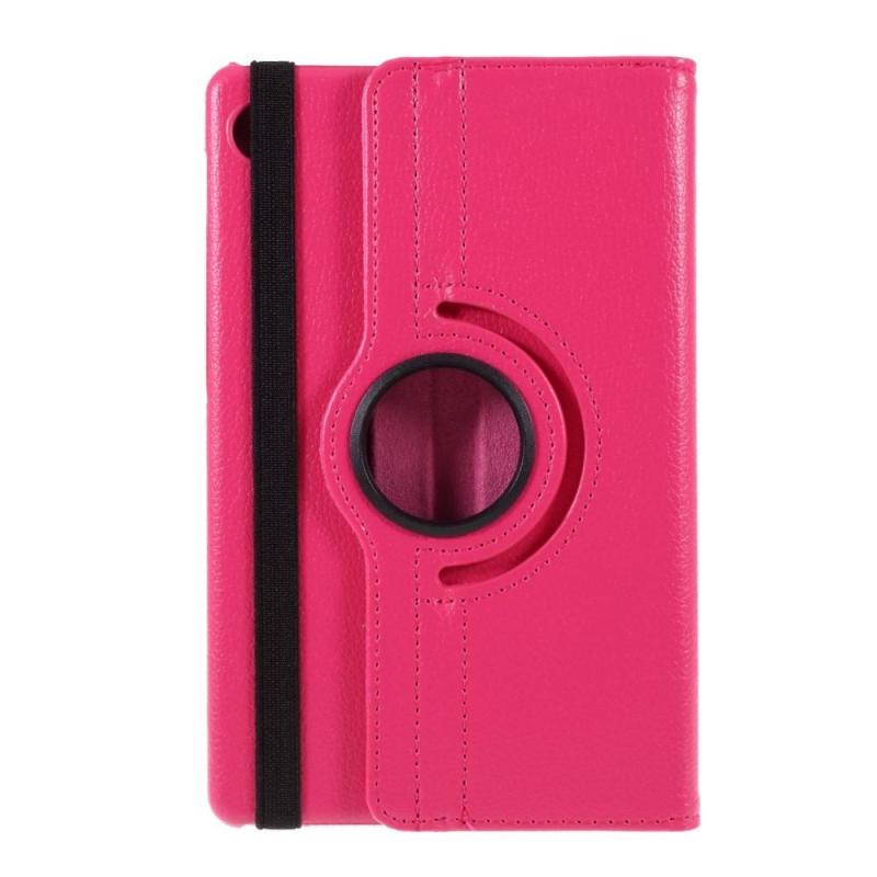 Huawei Matepad T8 Læder Cover- 360 Grader Roterbar Rosa