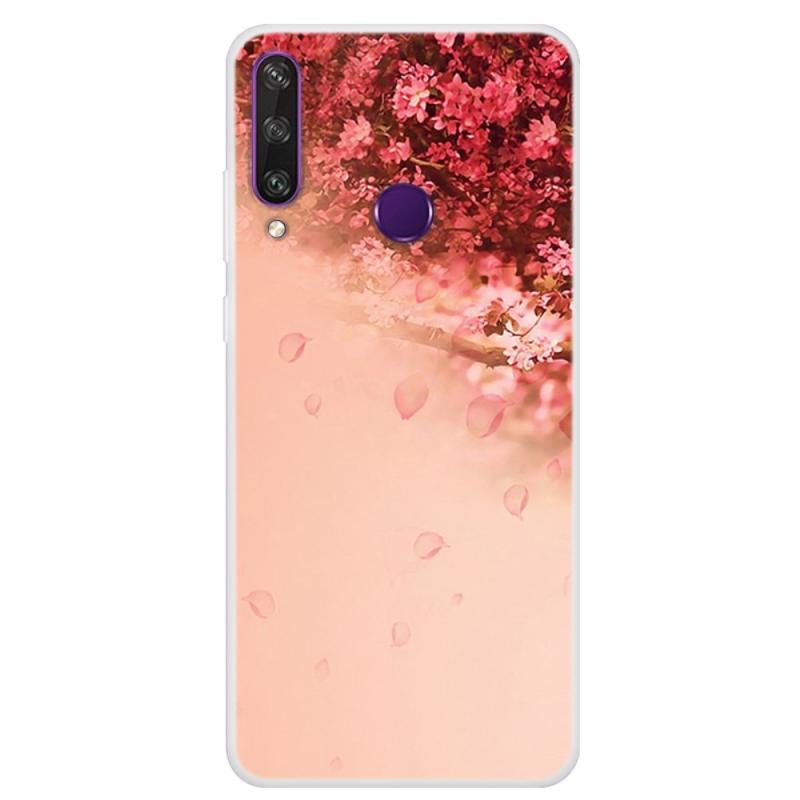 Huawei Y6p Gummi Cover   Printet Design Blad