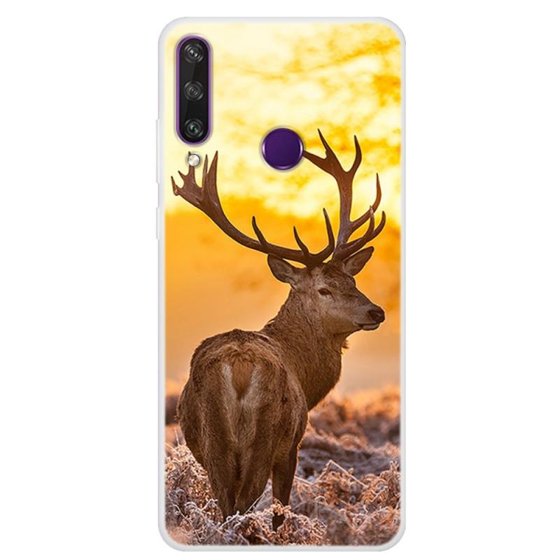 Huawei Y6p Gummi Cover   Printet Design Dådyr