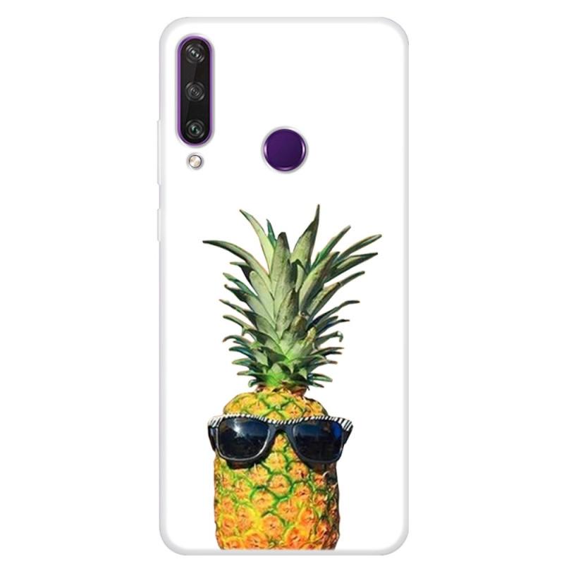 Huawei Y6p Gummi Cover   Printet Design Ananas