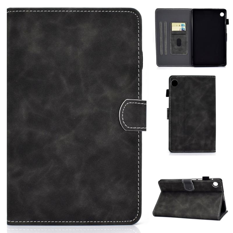 Huawei Matepad T8 Læder Cover Med Kortholdere Sort