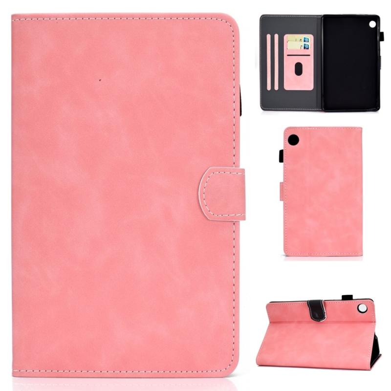 Huawei Matepad T8 Læder Cover Med Kortholdere Pink