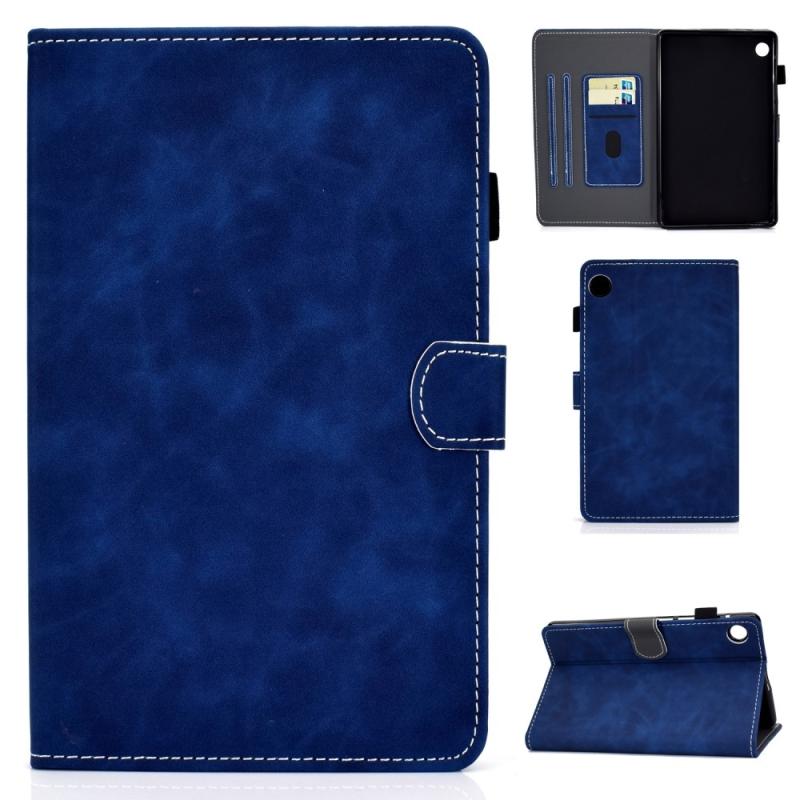 Huawei Matepad T8 Læder Cover Med Kortholdere Blå