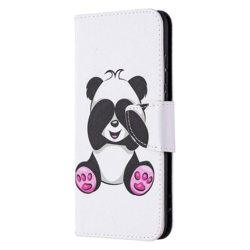 Huawei Honor 9x Lite Læder Cover    Pung Sød Panda