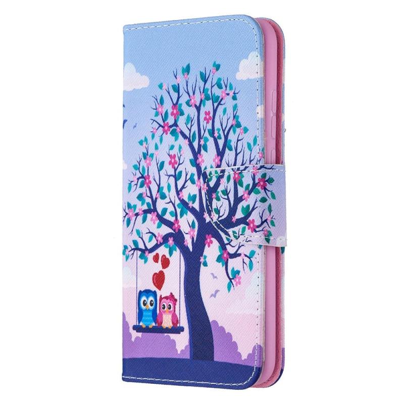 Huawei Honor 9x Lite Læder Cover    Pung Forår Ugler
