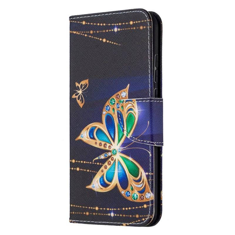 Huawei Honor 9x Lite Cover    Pung Guld Sommerfugle