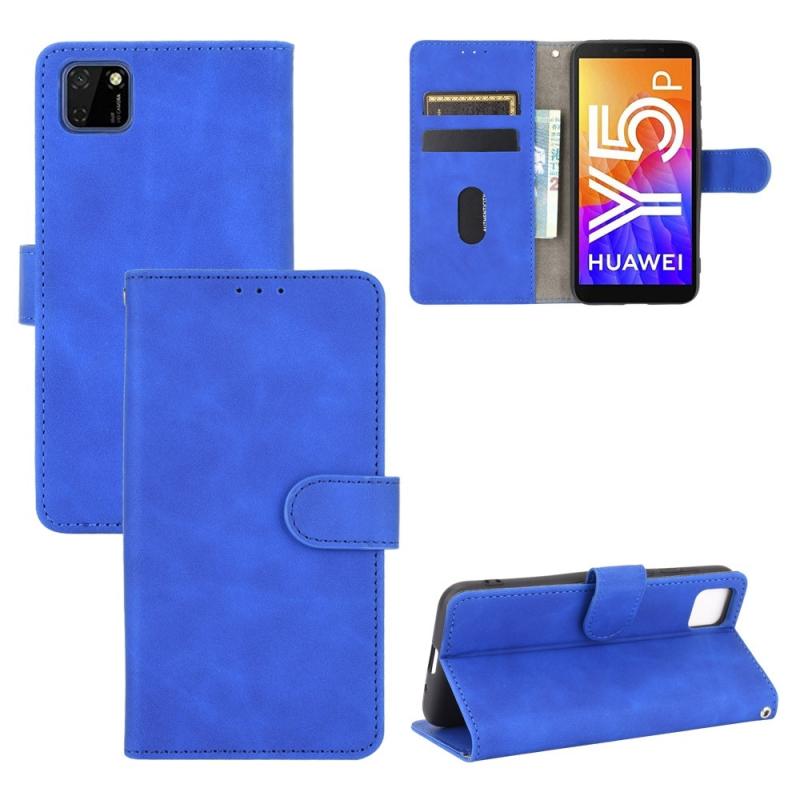 Huawei Y5p Classic Læder Cover   Pung Blå