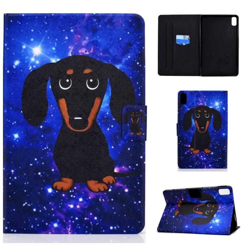 Huawei Matepad 10   Quot  Flip Cover    Ståfunktion   Kortholder Hund