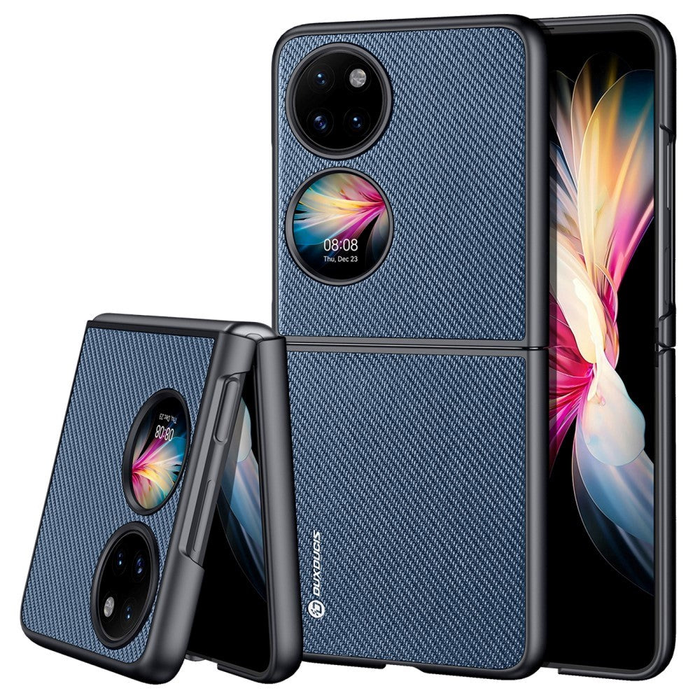 Huawei P50 Pocket Dux Ducis Fino Series Hybrid Bagside Cover Blå