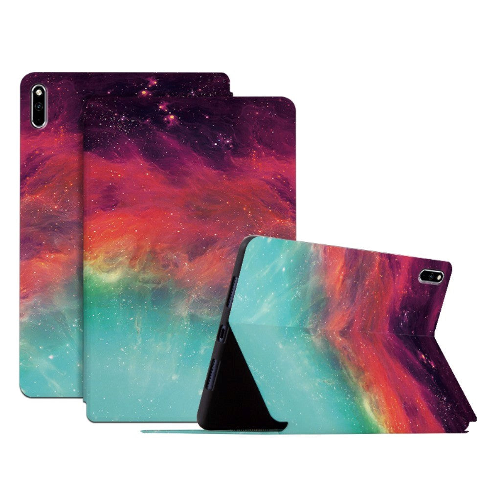 Huawei Matepad Pro 10    2021 2019  Tri-fold Flip Cover    Ståfunktion Nebula
