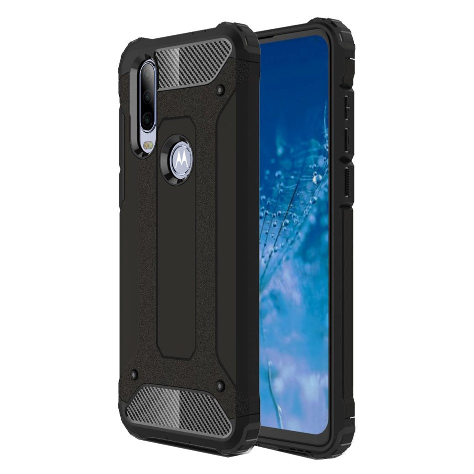 Motorola One Action Armor Guard Håndværkercover Sort