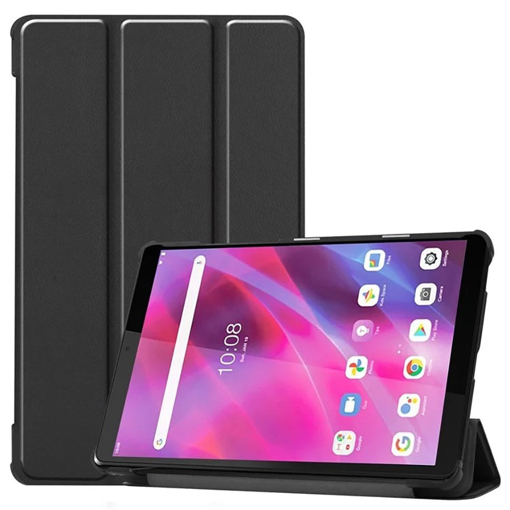 Lenovo Tab M8  2nd Gen    Quot  Læder Flip Cover    Stand Sort