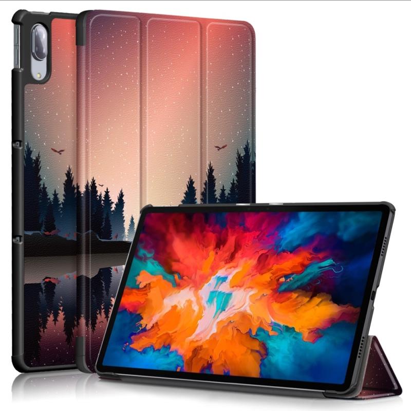 Lenovo Tab P11 Pro  -j706f Tri-fold Læder Cover Printet Design Stjernehimmel