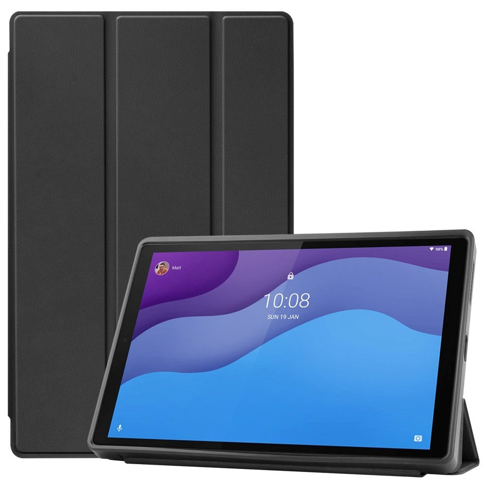 Lenovo Tab M10       Gen  10   Quot  Læder Cover Sort